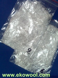 High silica chopped fiber, yarn, strand, thread