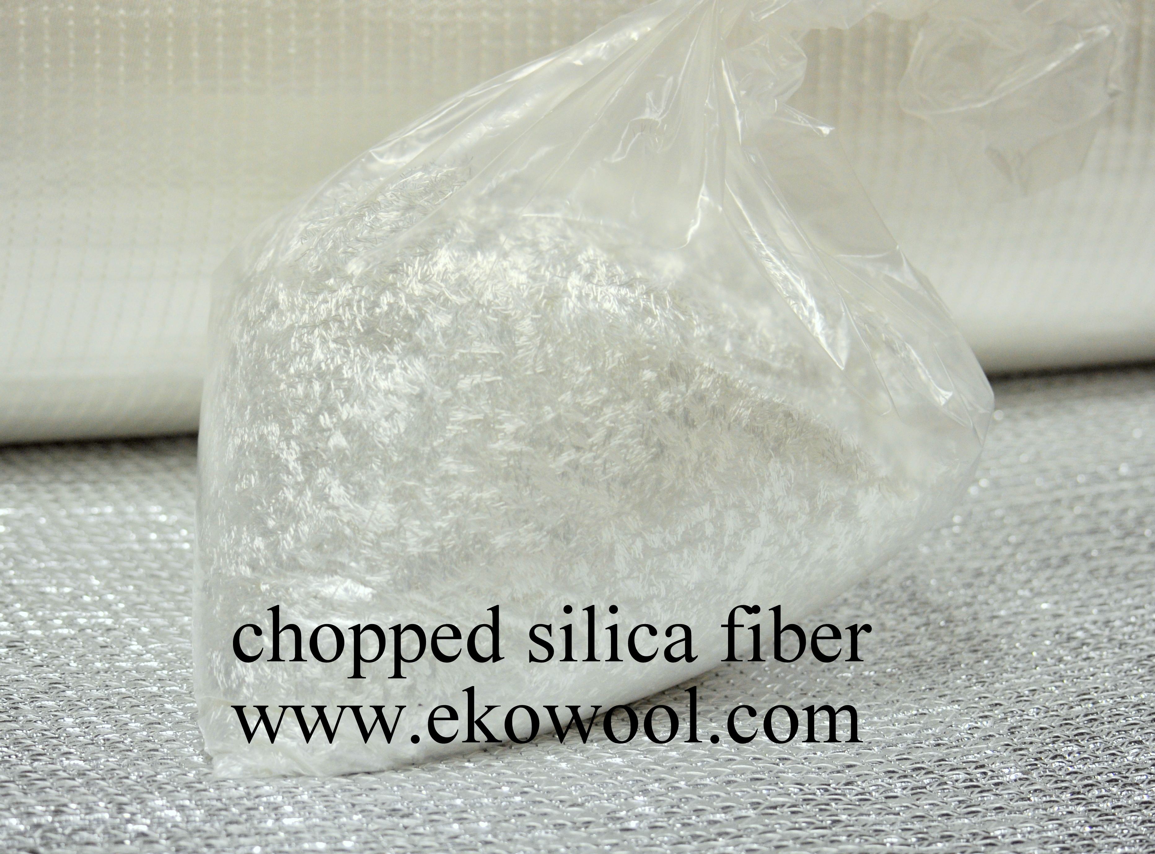 chopped silica fiber strands
